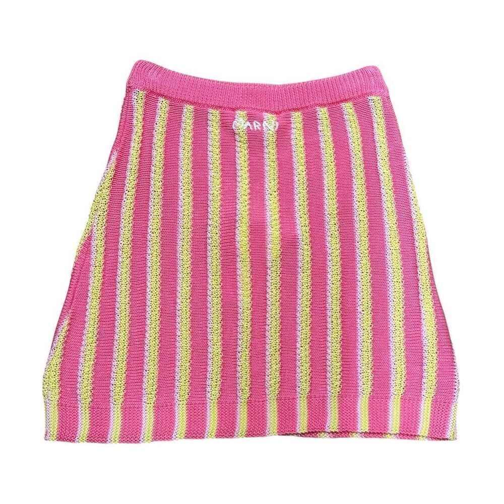 Marni 100% Cotton Skirt in Pink Gummy NWT Size 38/2 - Picture 7 of 12